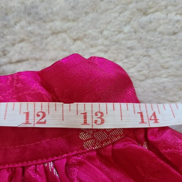 Girls 3-Piece Indian Lehenga Chohli Set Size 28 Pink & Black Embroidered Asmita - Picture 13 of 15